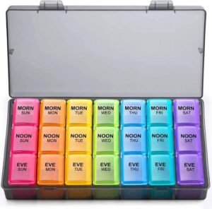 Weekly pill organizer